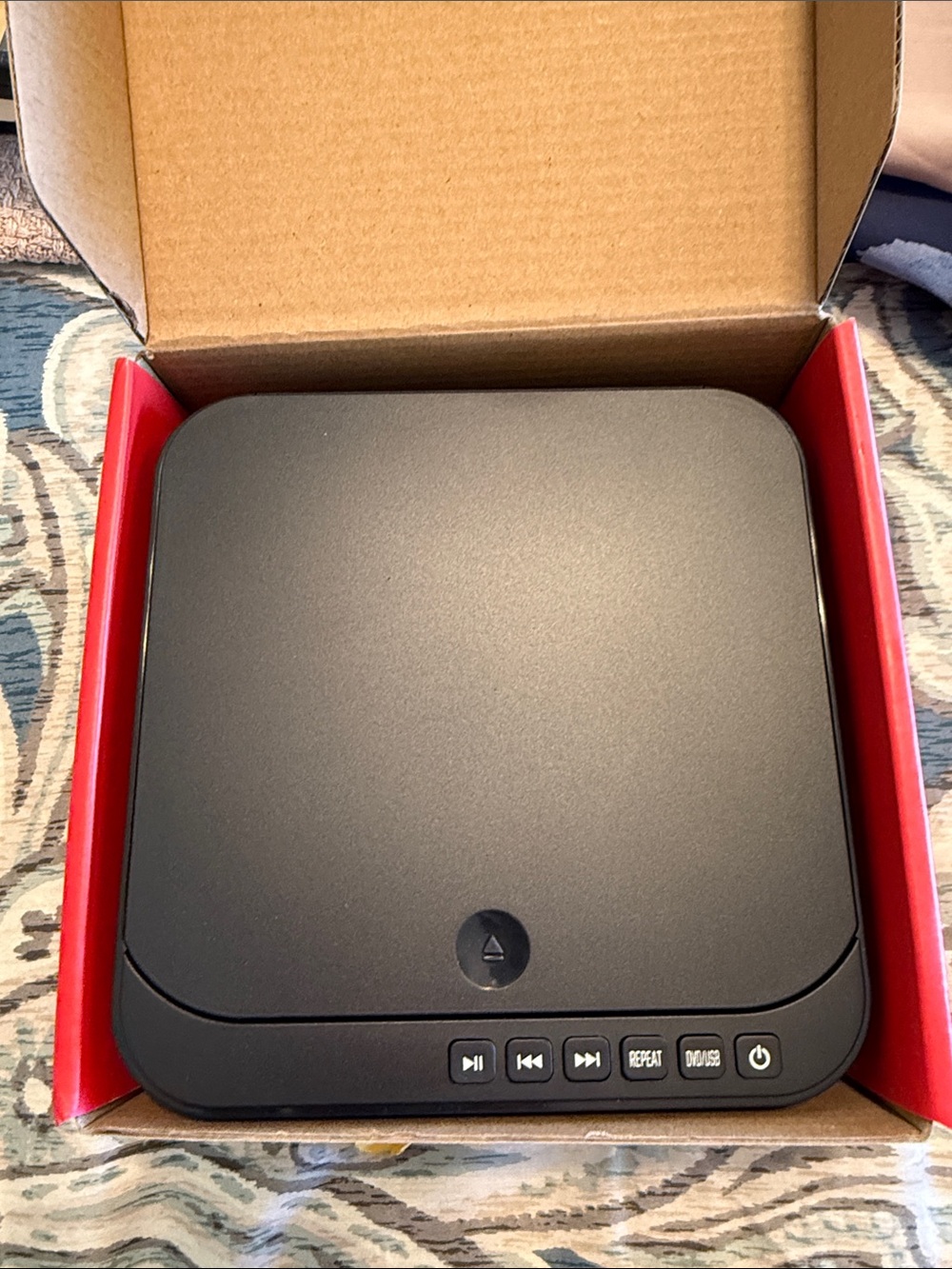 Portable Black Mini DVD Player - Compact Travel DVD Player - Picture 2 of 4